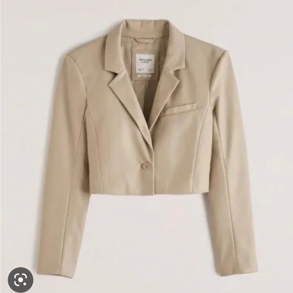 Abercrombie & Fitch Jackets & Blazers - Abercrombie vegan leather blazer